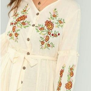 Embroidered Maxi Dress